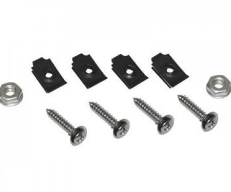 Redline Restomotive® 1970-1972 Chevrolet Corvette Front Side Fender Grille / Louver Mount Screws and Nuts