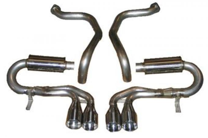 97-04 Borla Stinger Exhaust System - 4 Round Tips 140038