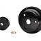 84-87 March Engine Pulleys Set - Black Powder Coated Aluminum 2 Piece System