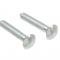 63-67 Side Exhaust Pipe Bolt - Rear With Nuts And Lock Washers - 6 Pieces
