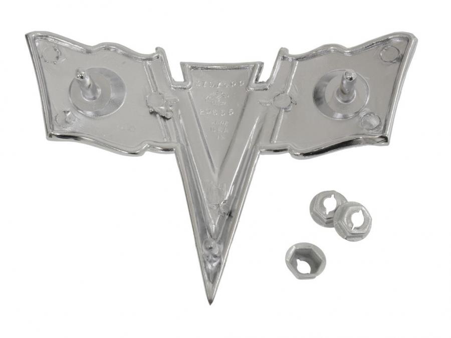 19631964 Front / Nose Emblem with Speed Nuts *Made In USA* Corvette