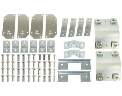 61-62 Underbody Retainer Plate Kit - 18 Pieces