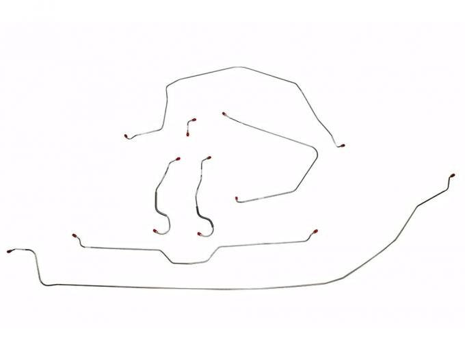 65 Stainless Steel Brake Line Kit - 3/16" Full Car