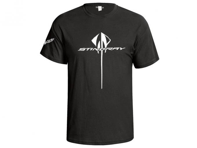 T-Shirt - Vertical Corvette Stingray - Black