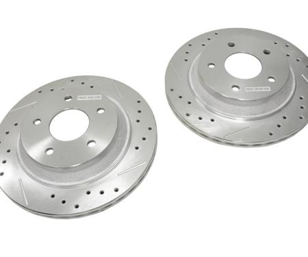 88-96 Front 12" Cross Drilled & Slotted Brake Rotors - Except HD - PowerStop