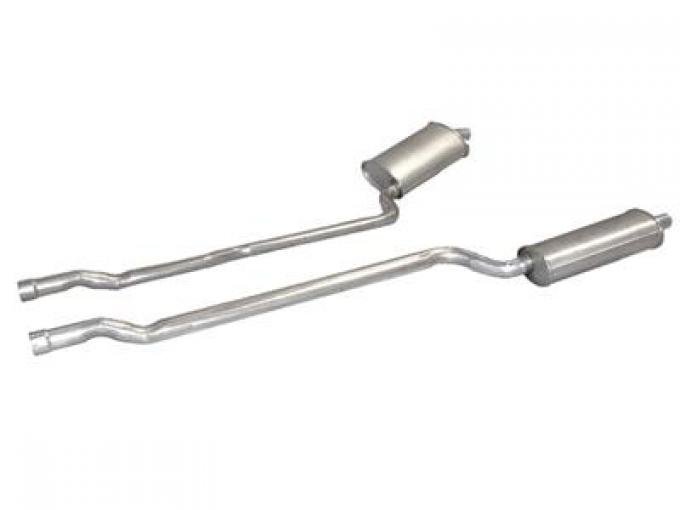 68-72 Muffler - Carbon Steel 2 1/2" 4 Speed Off Road / N11 Welded - Pair