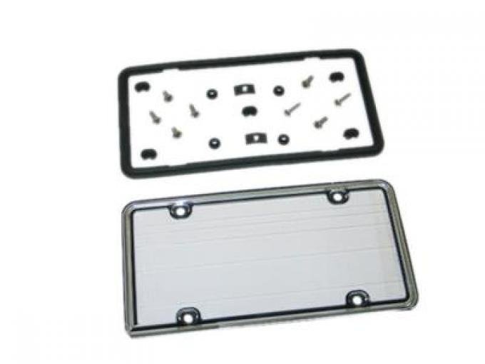 License Plate Frame / Bezel - Autocross With Sealed Lens Chrome