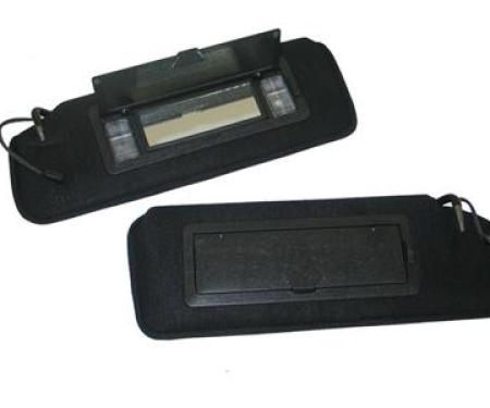 84-96 Sunvisors Correct With Lighted Vanity Mirror - Pair