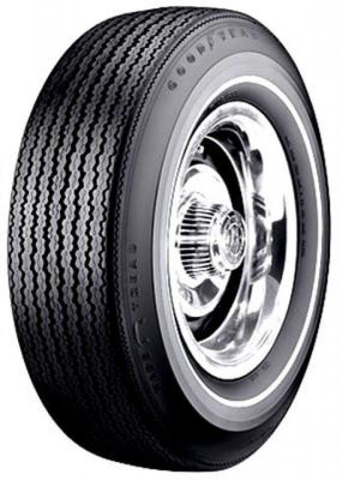 70-72 Tire - Goodyear Nylon Speedway / Wide Tread F70x15 White Line