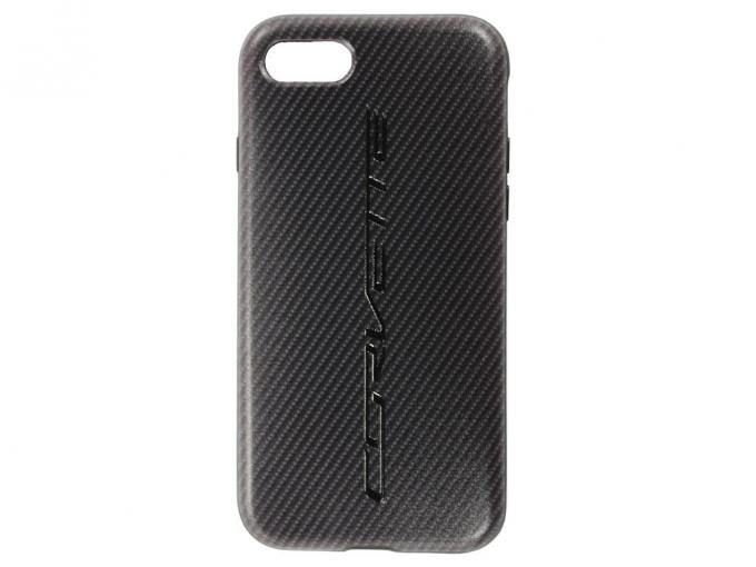 Carbon Fiber Look Corvette Script iPhone 6 or 7 Cover Phone Case