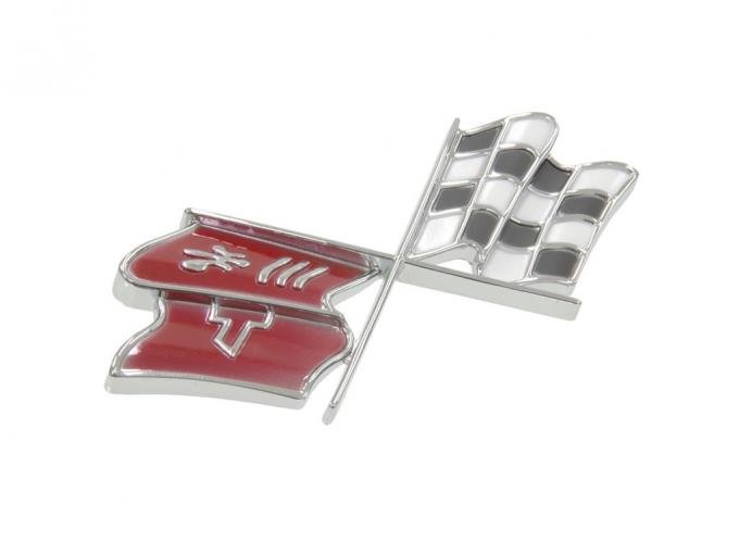 68-73 Gas Door Emblem - Improved Show Quality