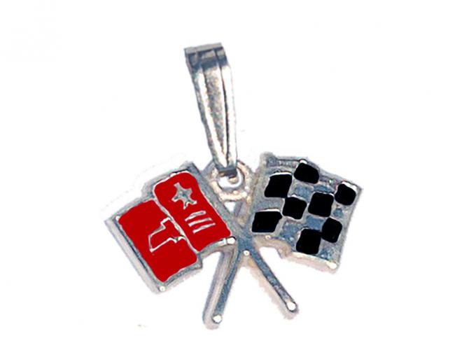 C2 Emblem Sterling Silver with Enamal Pendant