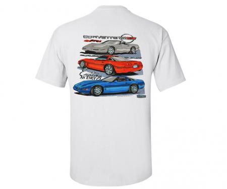 T-Shirt Exciting As Ever C4 Corvette White