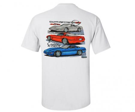 T-Shirt Exciting As Ever C4 Corvette White