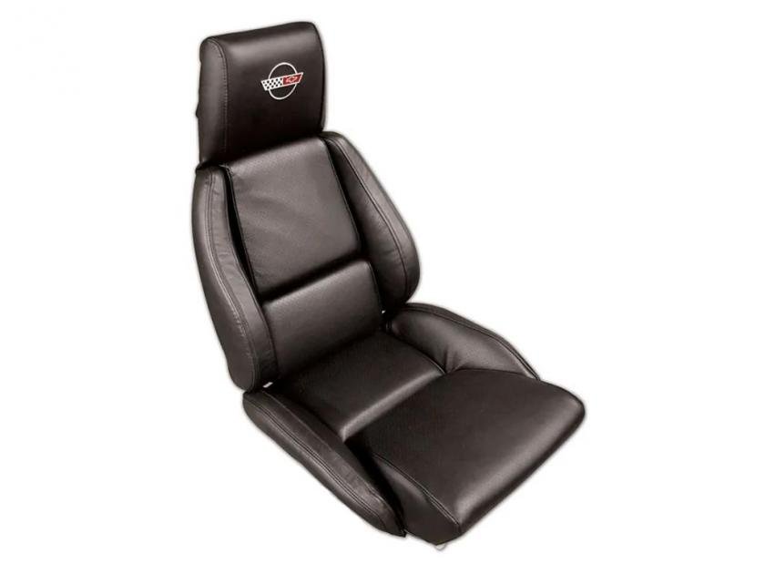 1986-1988 Corvette OE Style 100% Leather Standard Seat Covers W/O Perforated Inserts - Blue - CA main image 0