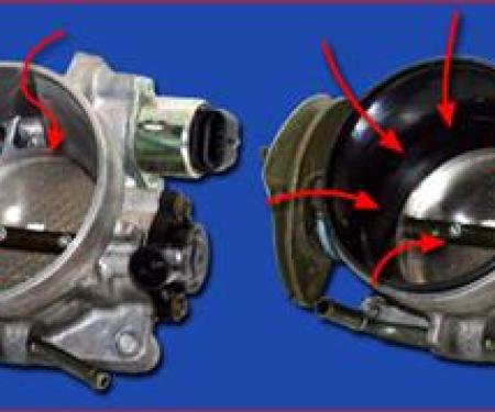 97-04 Vararam Velocity Stack - ( Shown Installed In Right Hand Photo )