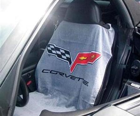 05-13 Seat Armour / Saver Gray With C6 Logo