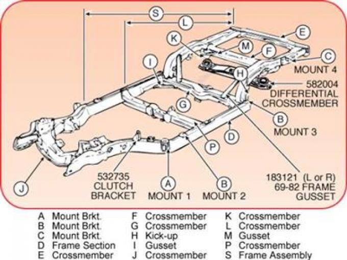 68-74 Frame Repair Section - Right 23"