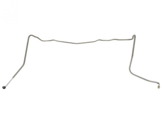 70-73 Brake Line - Front Cross Over With Spiral Armor