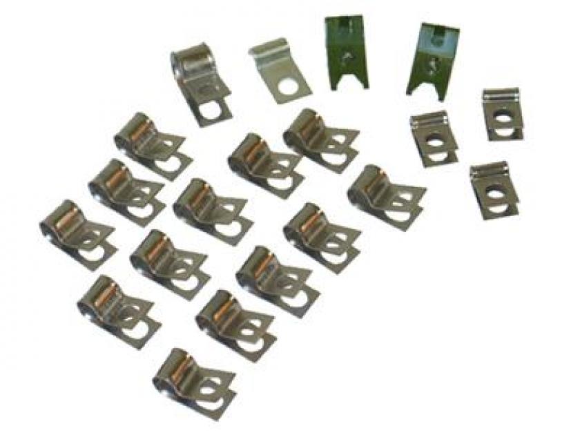 68 Brake And Fuel Line Clip Set Without Fuel Return Line Corvette Depot