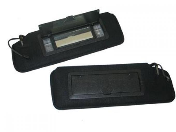 84-96 Sunvisors Correct With Lighted Vanity Mirror - Pair