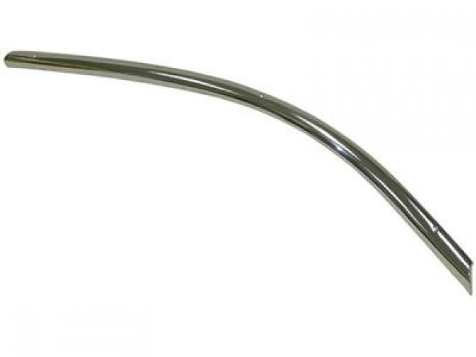 61-62 Hardtop Inner Side Rail Stainless Steel Moulding - Right U/R
