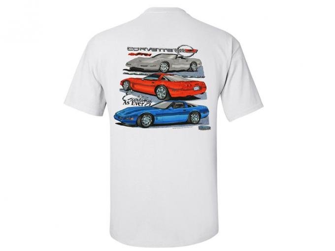 T-Shirt Exciting As Ever C4 Corvette White