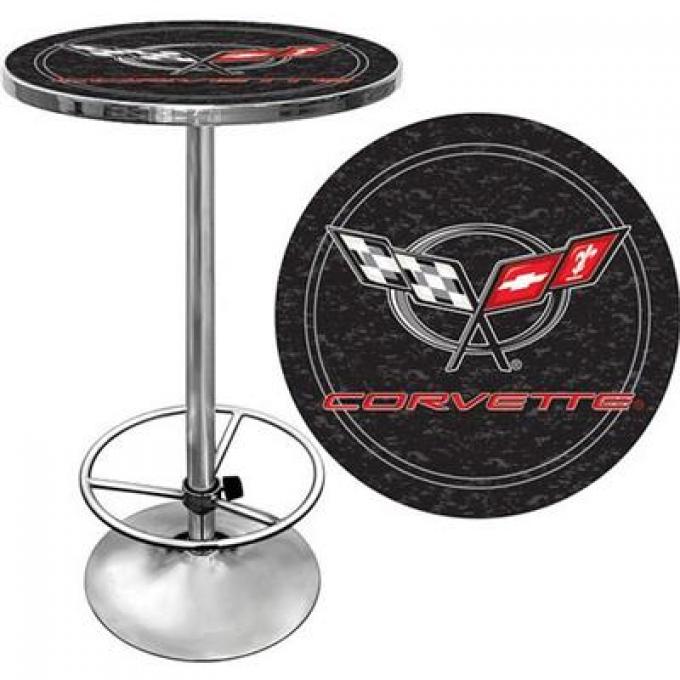 28" Black Pub Table With C5 Logo