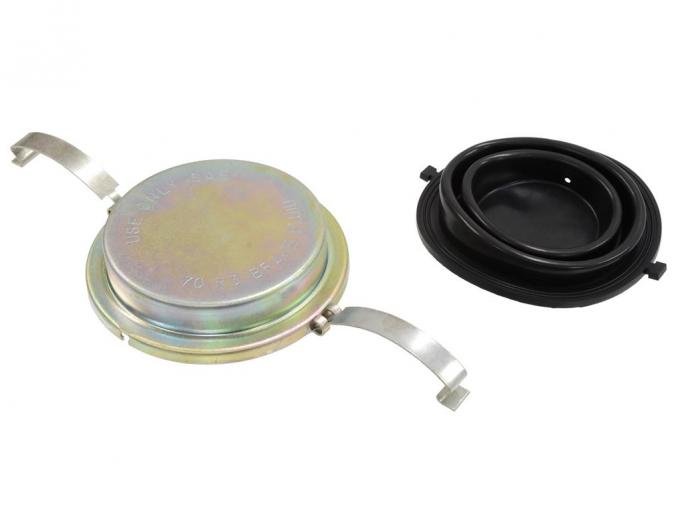 65-66 Master Cylinder Cap - No Power Brake With Clamps And Gasket