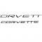 97-04 Corvette Front And Rear Vinyl Decal Lettering Kit