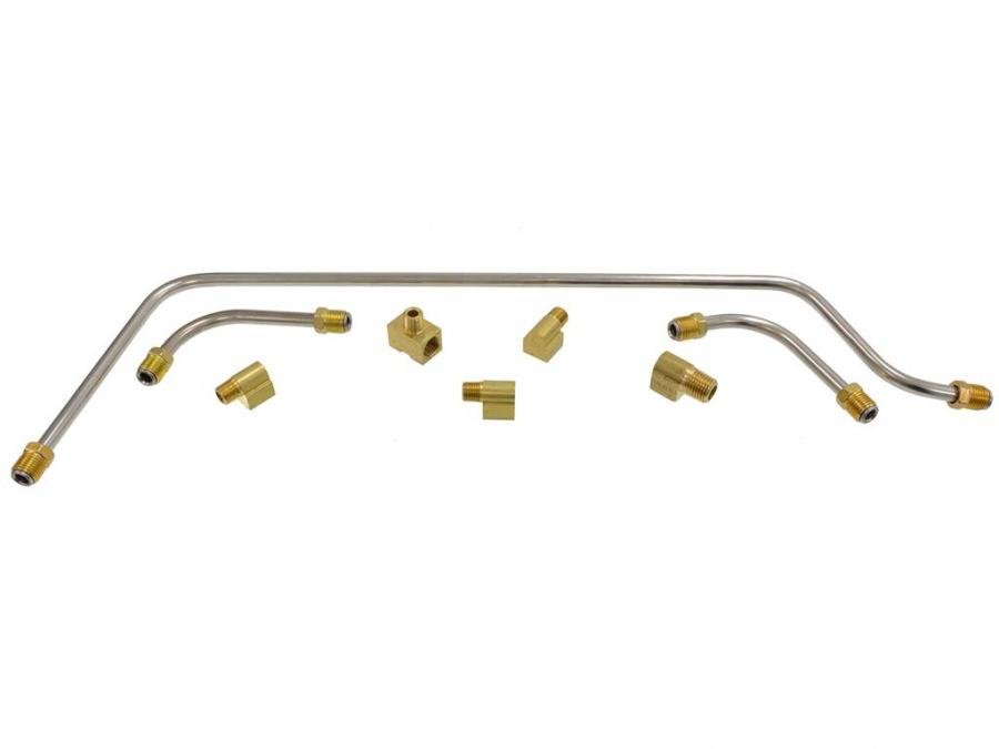 59-61 Fuel Line - Dual Fours Stainless Steel - Less Filter