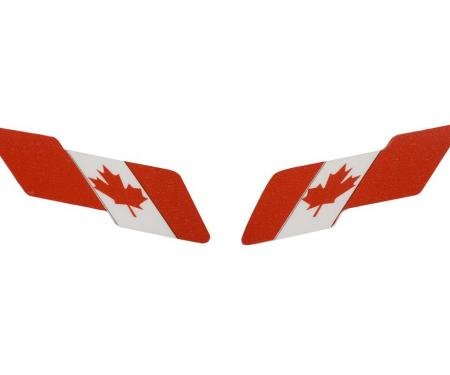 97-04 Emblem - Canadian Flag Overlay Decal