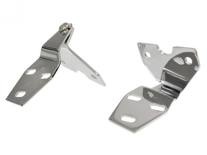 58-62 Hood Hinge - Chrome - Pair