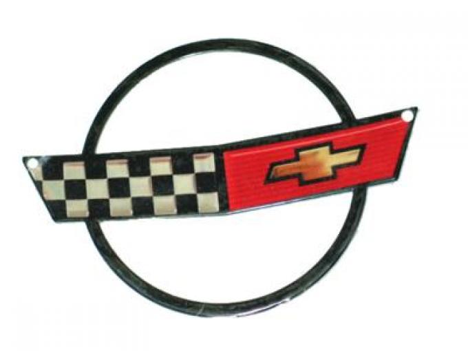 84-90 Magnet - C4 84-90 Corvette Nose Emblem - 5" X 3" - Photo Steel