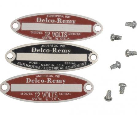 53-62 Delco Tags Set ( 3 Pieces Undated / Unstamped )