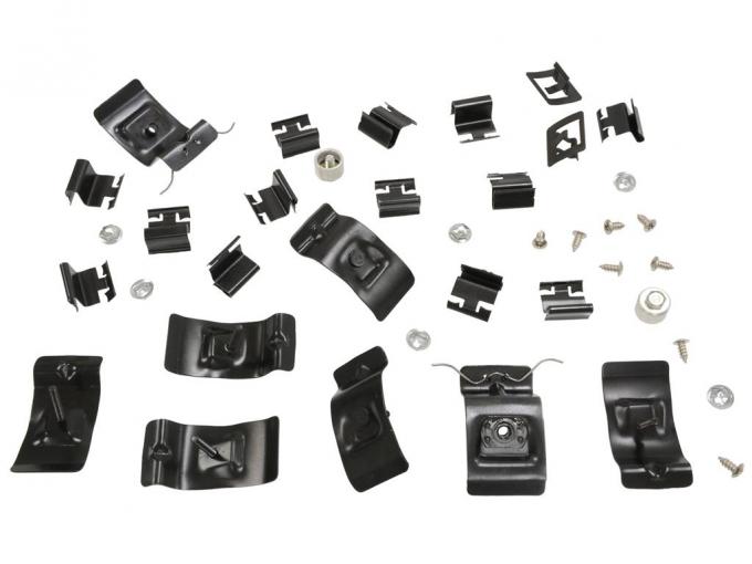 1963 Convertible Windshield Moulding Clips and Screws Deluxe