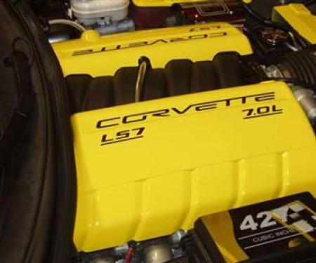 06-13 LS7 / Z06 Painted Fuel Rail Cover w/Black / Chrome Or Gold Trim