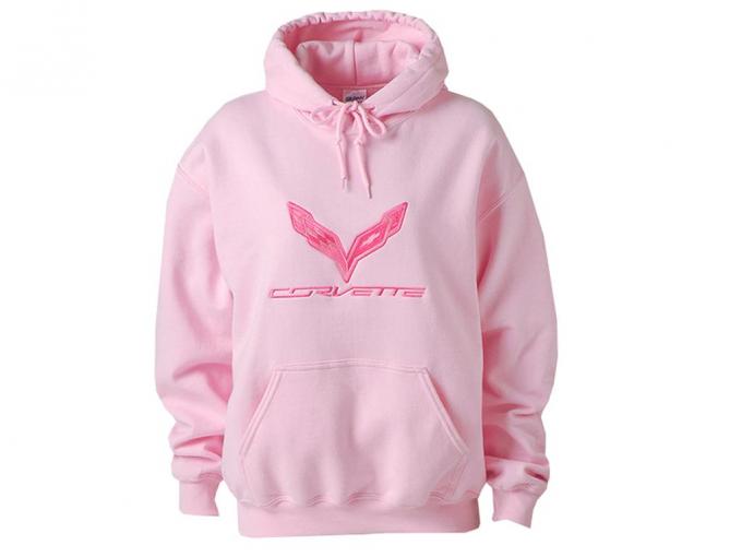 C7 Ladies Pink Hoodie / Hooded Sweatshirt