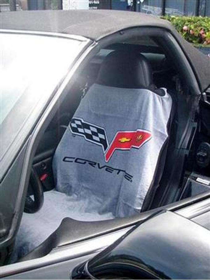 05-13 Seat Armour / Saver Gray With C6 Logo