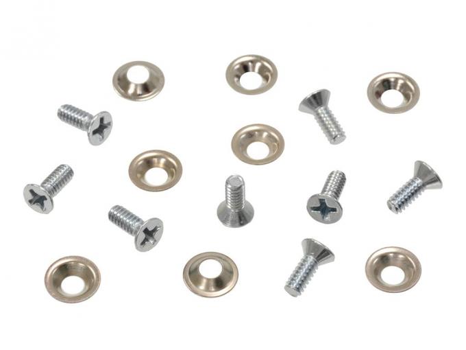 63-67 Soft Top / Convertible Top Pad Screw Set To Frame With Washer 16 Pieces