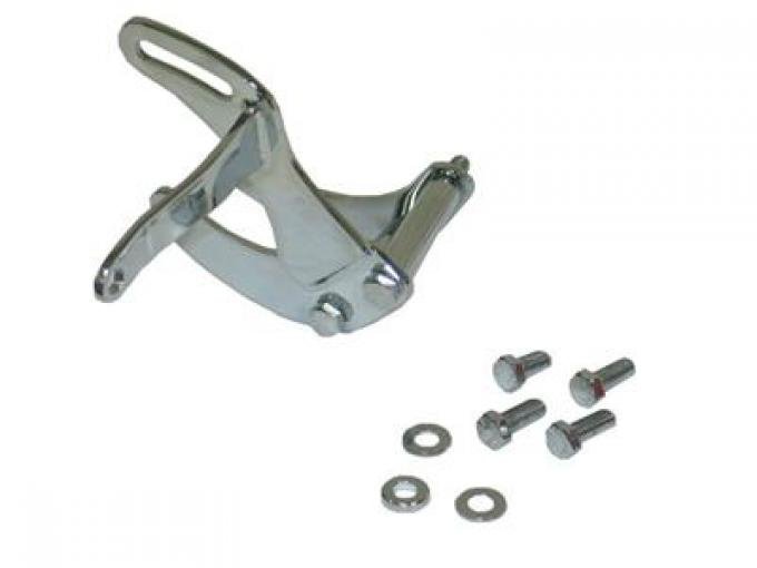 63-82 327 / 350 Power Steering Pump Mount Bracket - Chrome