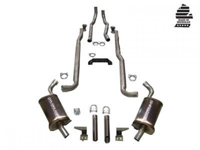 64-67 Deluxe 2" Exhaust System With Magnaflow Muffler ( Small Block )