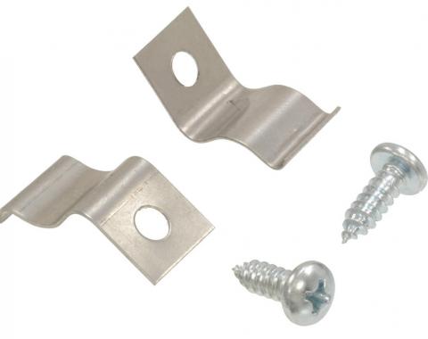 56-62 Ash Tray Retainer Clips - With Screws