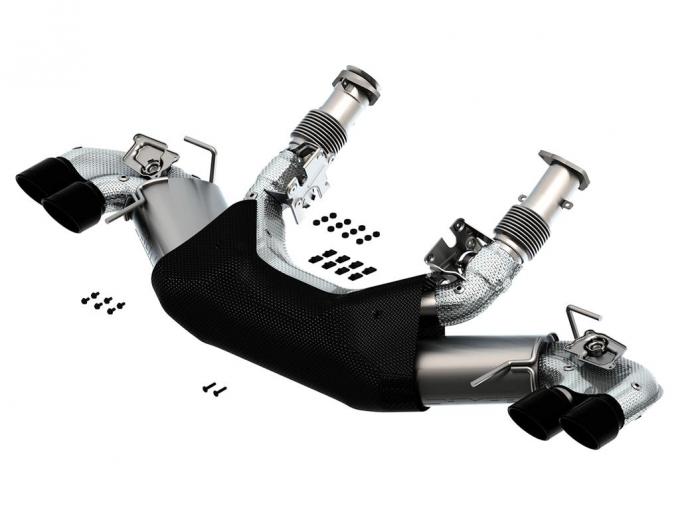 2020-2023 Borla Cat Back Exhaust System S-Type Black Chrome Tips