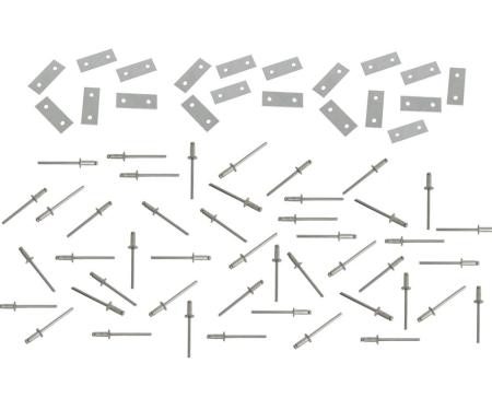 Fiberglss Mount Hole Repair Kit - Plates With Rivets