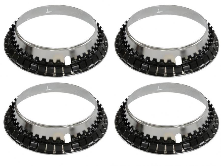 thumbnail image 2 of Set Of 4 Stainless Steel Trim Rings For 15" Chevy Rally Wheels | Polished Finish | Car Wash Safe 2 of 6