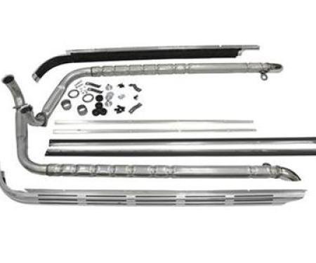 63-67 Side Exhaust Kit - 327 2" - Includes Covers
