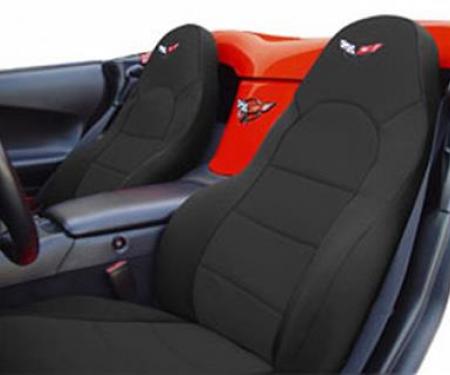 97-04 Seat Slip Covers - Wet Suit / Neoprene Black With Black Insert