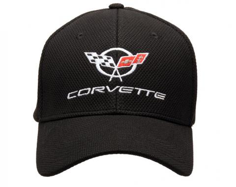 Black Flexfit Performance Hat with C5 Embroidered Logo
