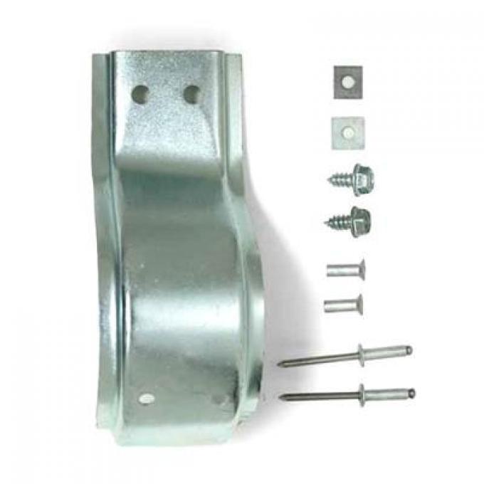 69 Side Exhaust Shield Front Bracket - Right